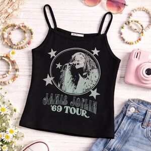 Janis Joplin ’69 Tour Graphic Tank Top Girls Size 7 8